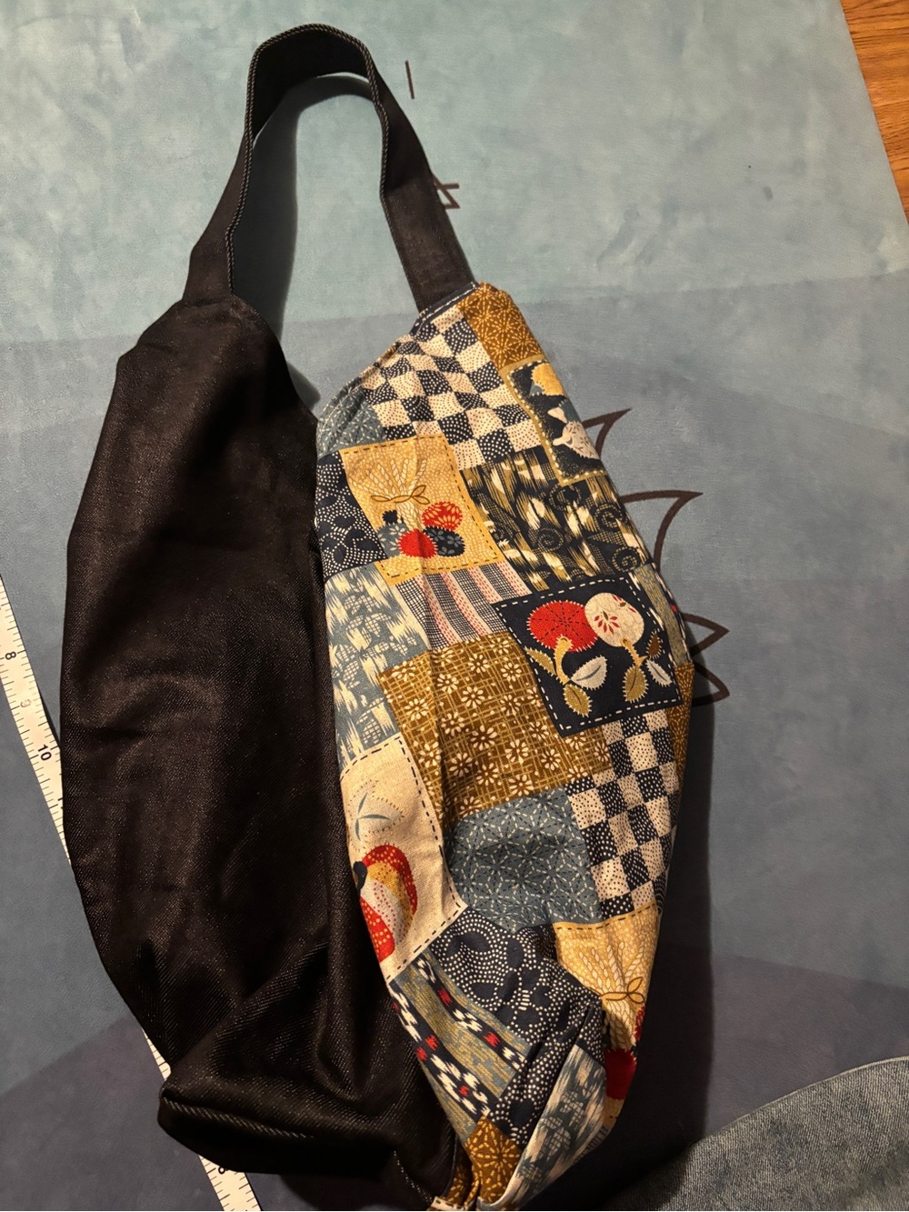 Handmade Patchwork Quilted Shoulder Bag